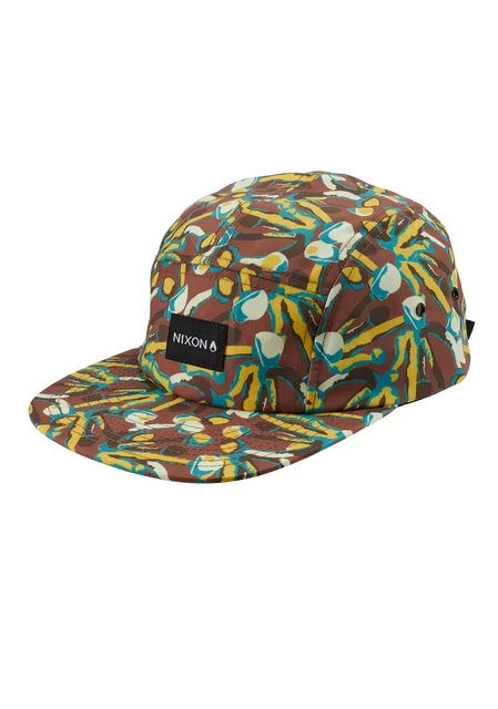 Nixon US Mikey 5 Panel Hat - Brown / Multi C2997-5052-00 kol saati