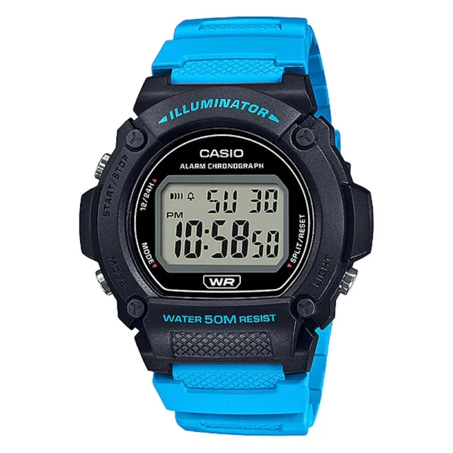 Casio W-219H-2A2VDF-P kol saati