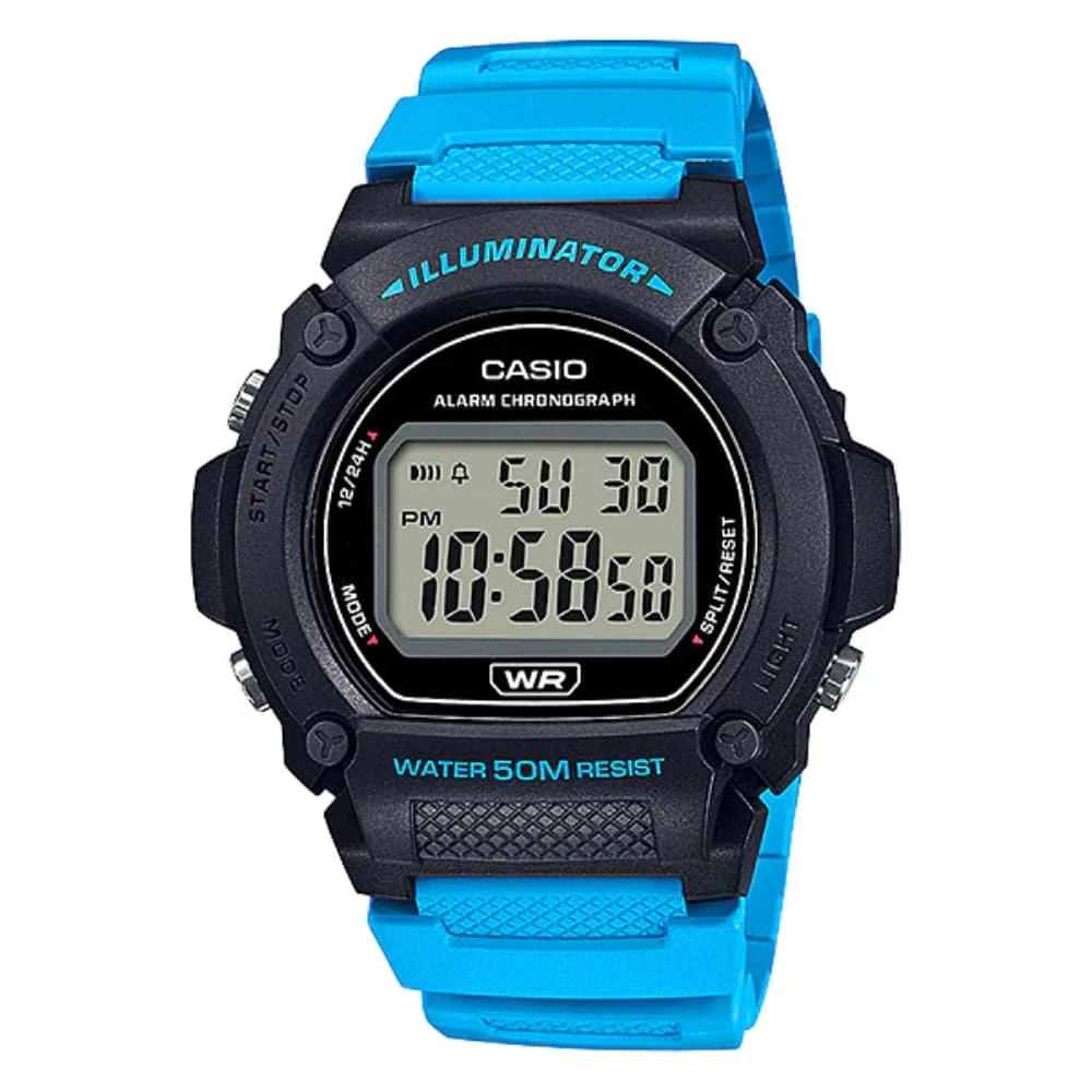 Casio W-219H-2A2VDF-P 47 mm kol saati