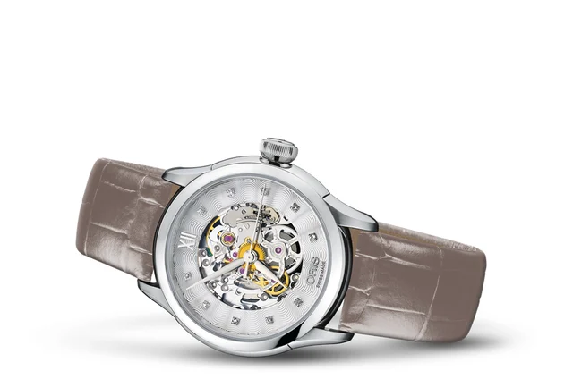 Oris Artelier Skeleton Diamonds 01 560 7604 4019-07 5 16 61FC kol saati