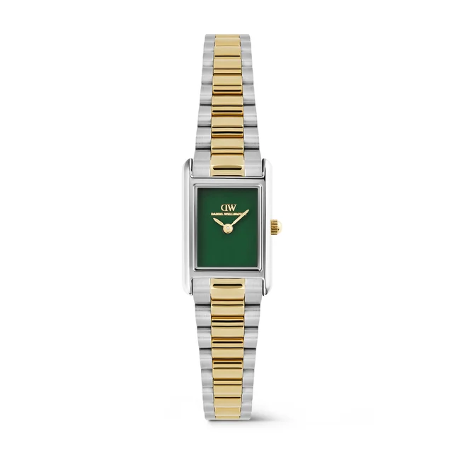 DANIEL WELLINGTON Bound Mini 3-Link Emerald Two Tone DW00101019 kol saati