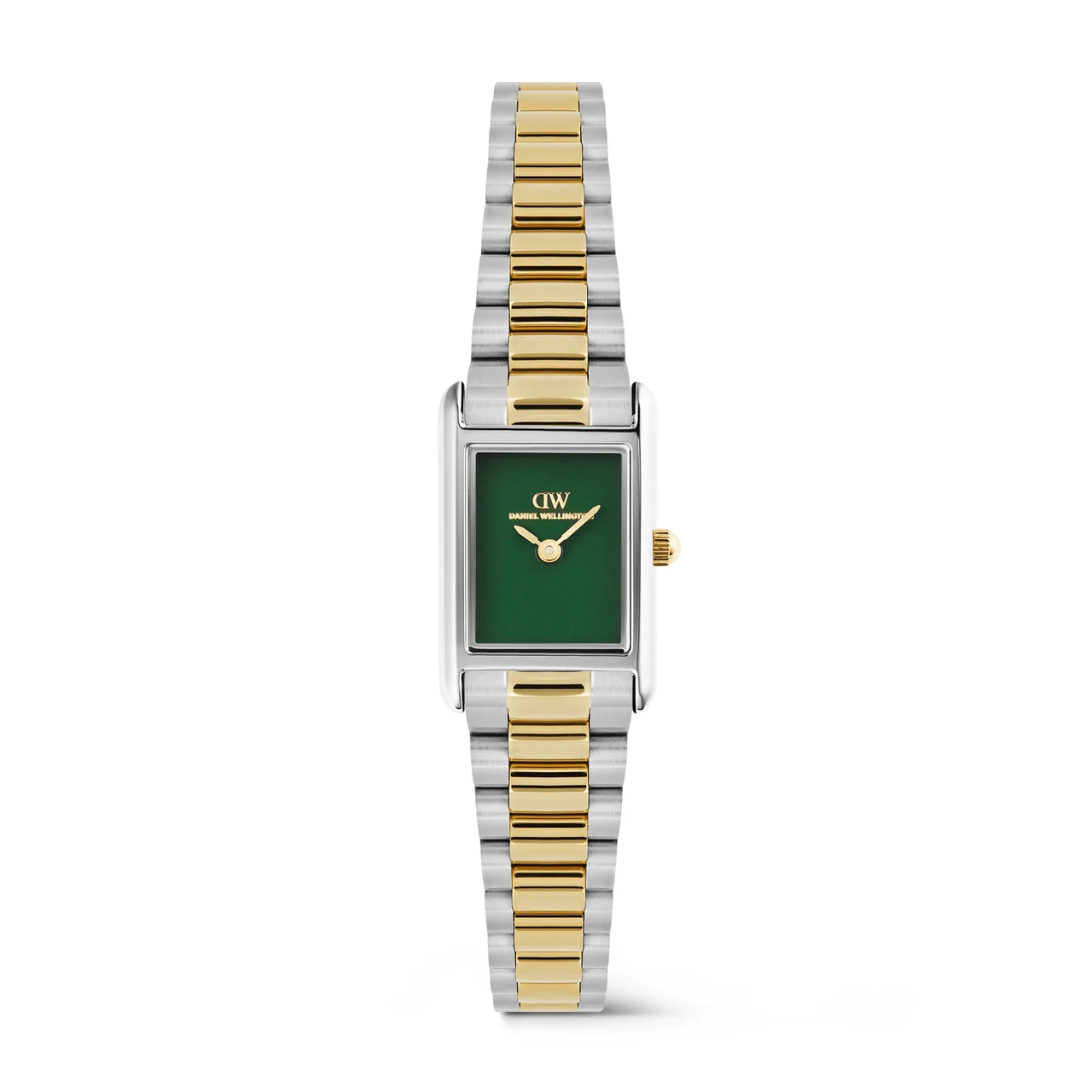 DANIEL WELLINGTON Bound Mini 3-Link Emerald Two Tone DW00101019 kol saati