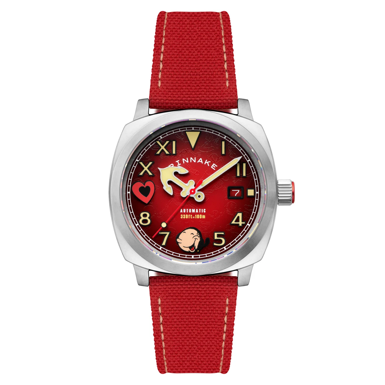 Hull California Automatic Olive Oyl Red SP-5169-02 kol saati