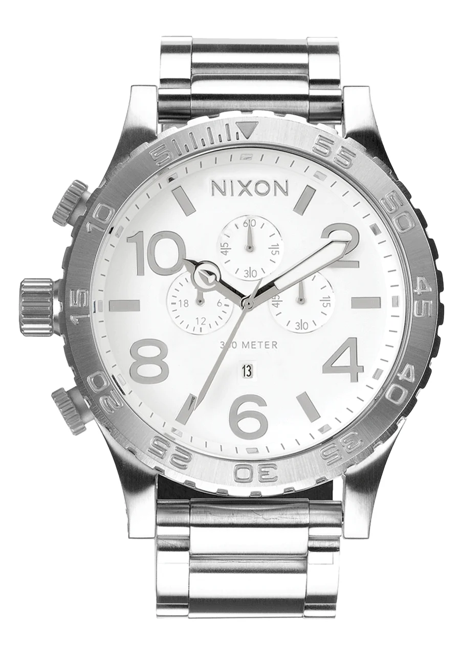 Nixon US Chrono - High Polish / White A1389-488-00 51 mm kol saati