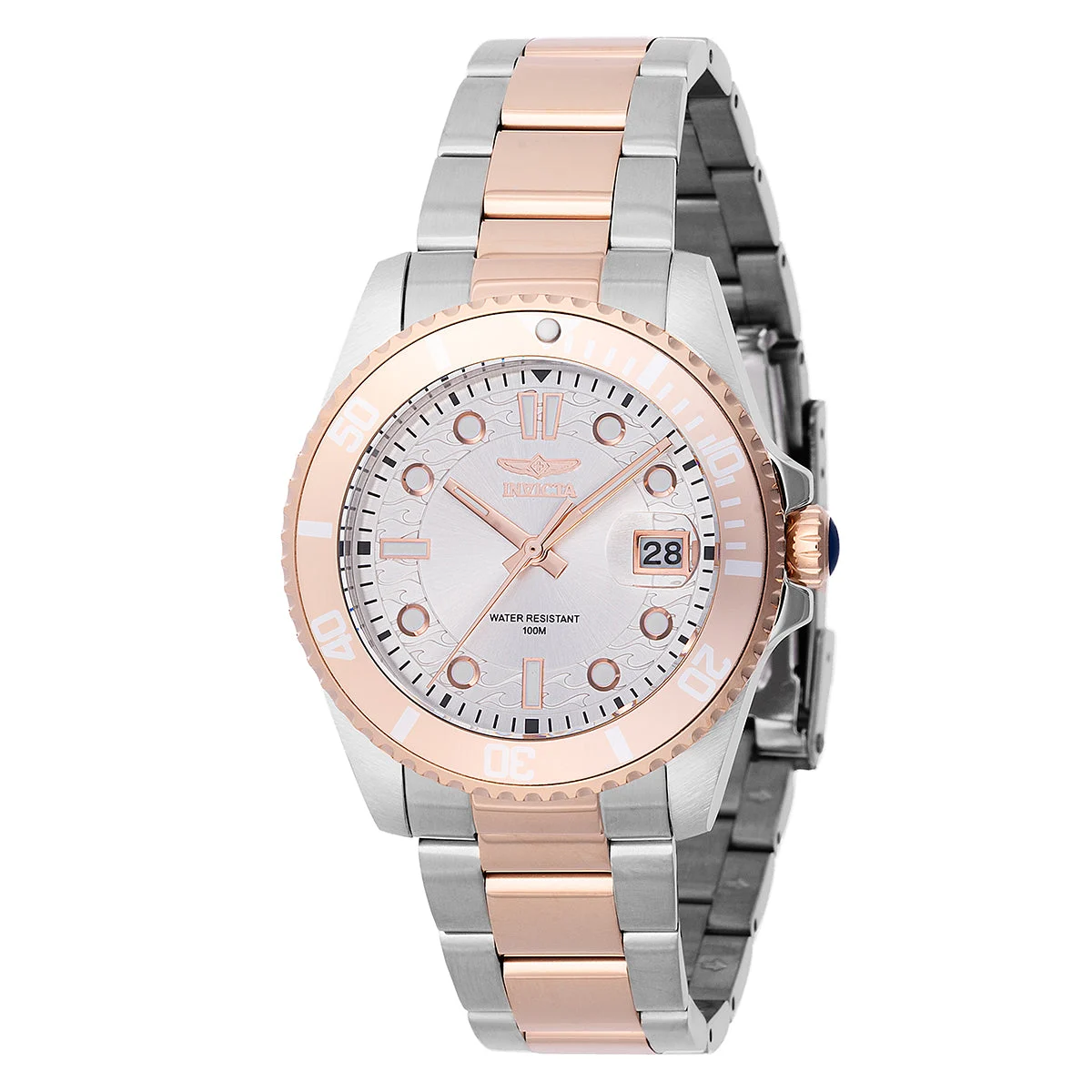Invicta Pro Diver Watch - 38mm, Rose Gold, Steel (46690) 38 mm kol saati