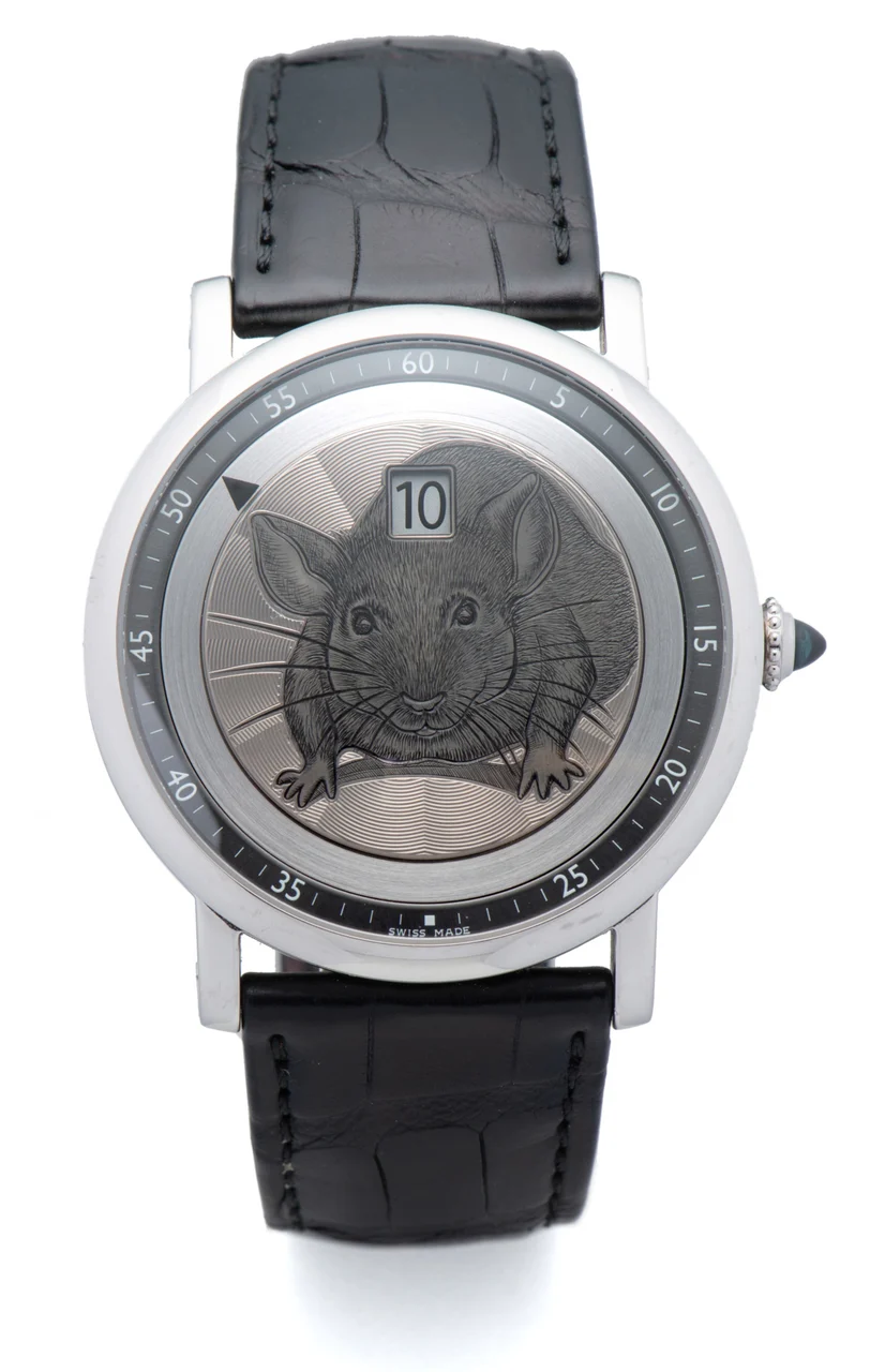 Cartier CARTIER, REF. 3574, ROTONDE JUMPING HOURS, PLATINUM kol saati