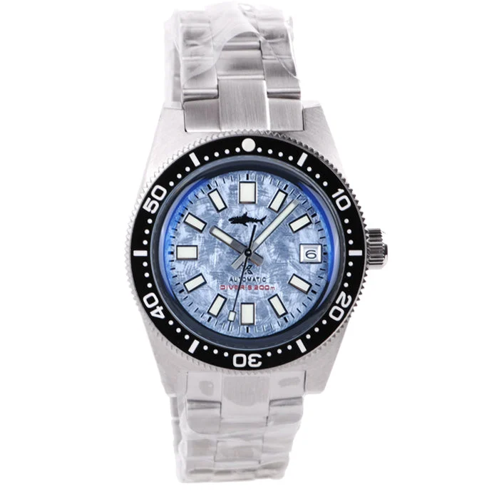 Heimdallr Frost Dial Snowflake 62MAS Dive Watch 海米德-雪花元祖-霜花蓝-钢带905 49 mm kol saati