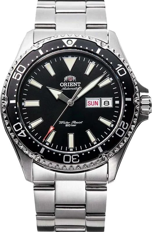 Orient Kamasu Black Dial RA-AA0001B39B kol saati