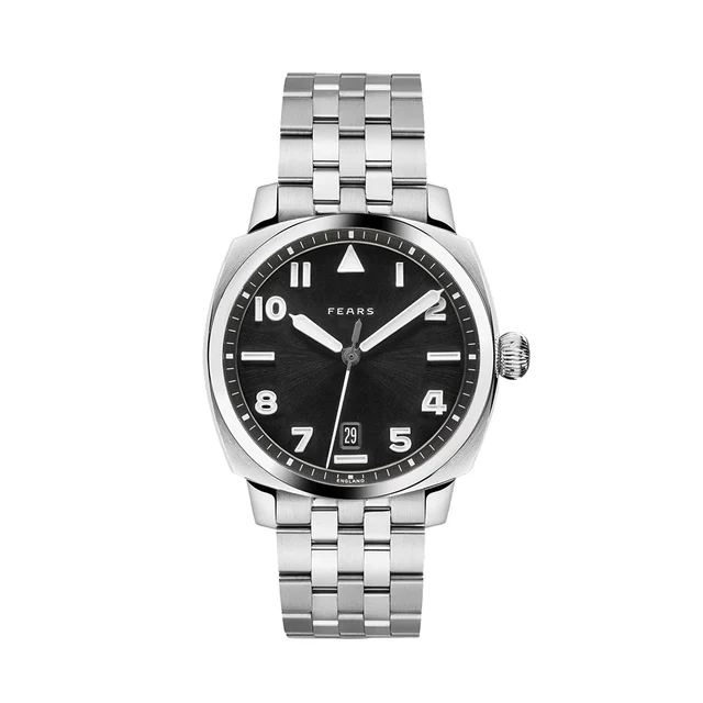 Fears Brunswick Filton "Raven Black" 40mm - Black on Bracelet BS240.010.058.125 kol saati