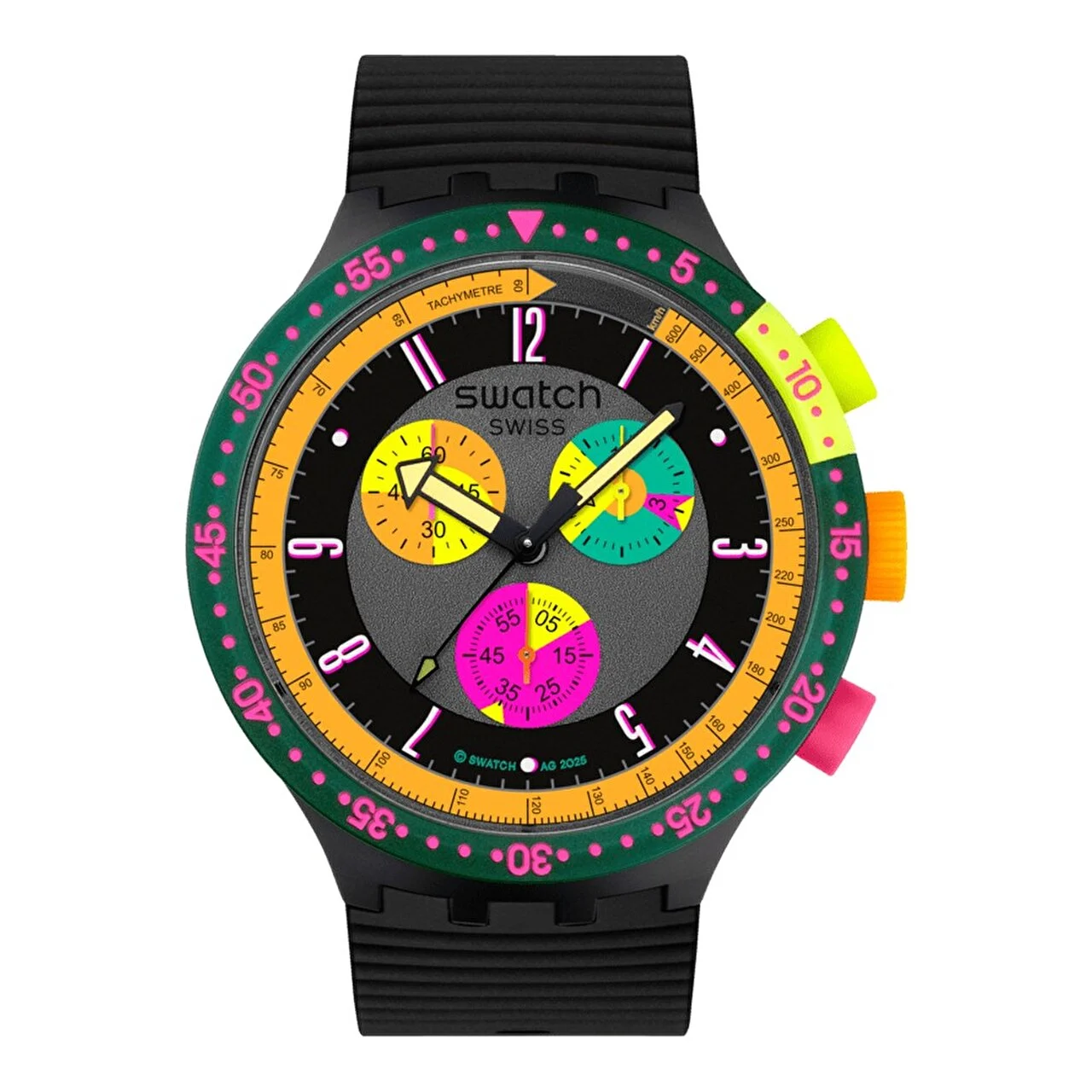 Swatch Neon Seppia SB02B104 47 mm kol saati