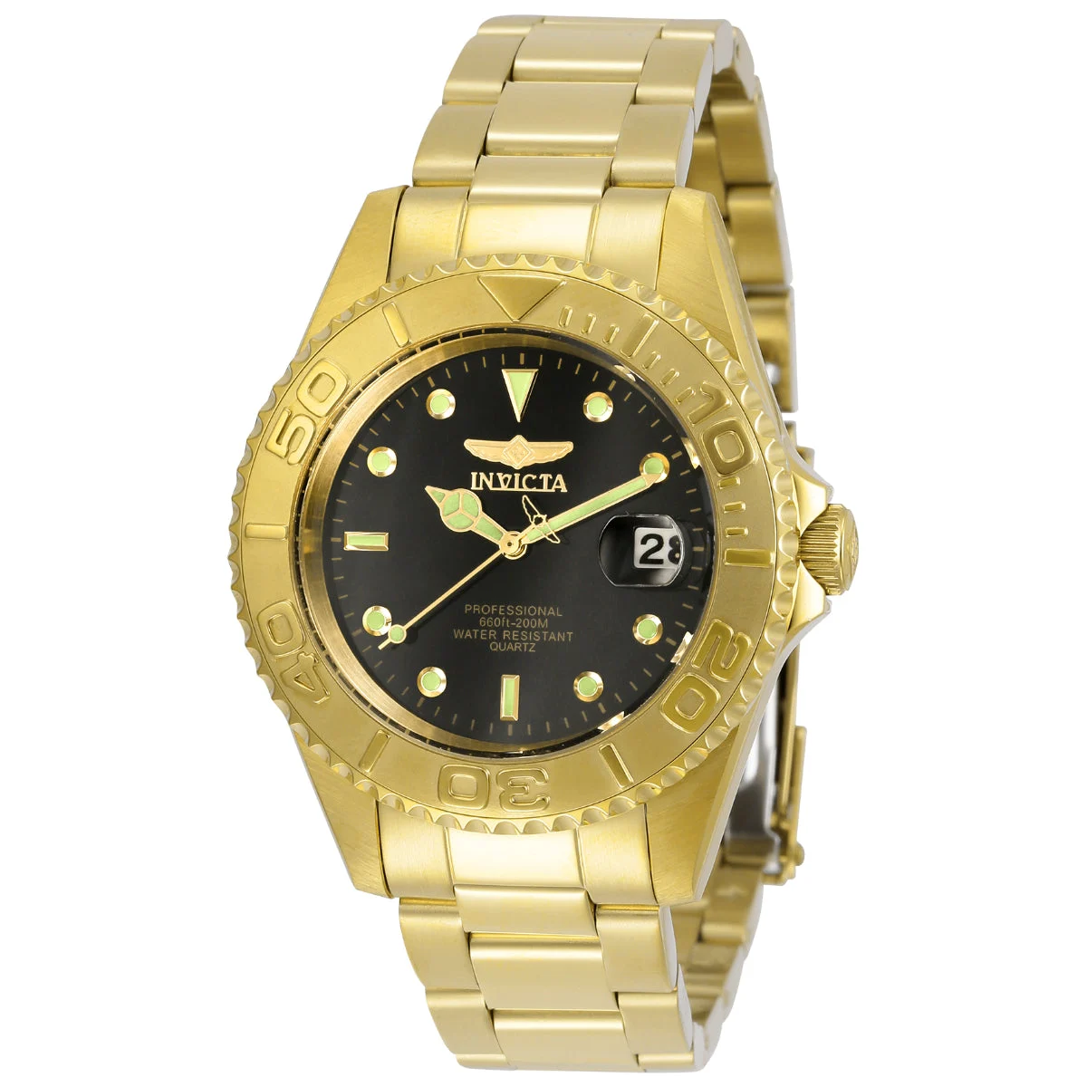 Invicta Pro Diver Currentline Watch - 37.5mm. Gold (29939) 37.5 mm kol saati
