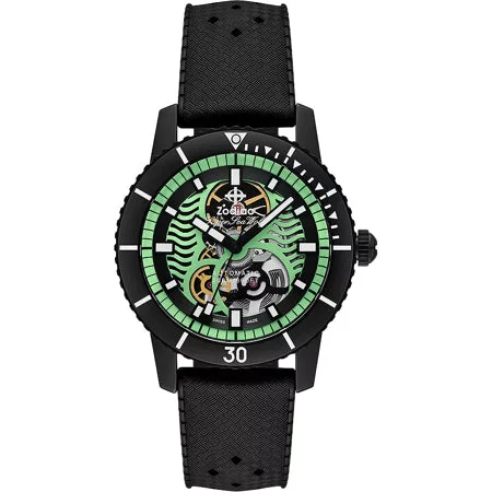 Zodiac Super Sea Wolf Skeleton Night Diver ZO9318 kol saati
