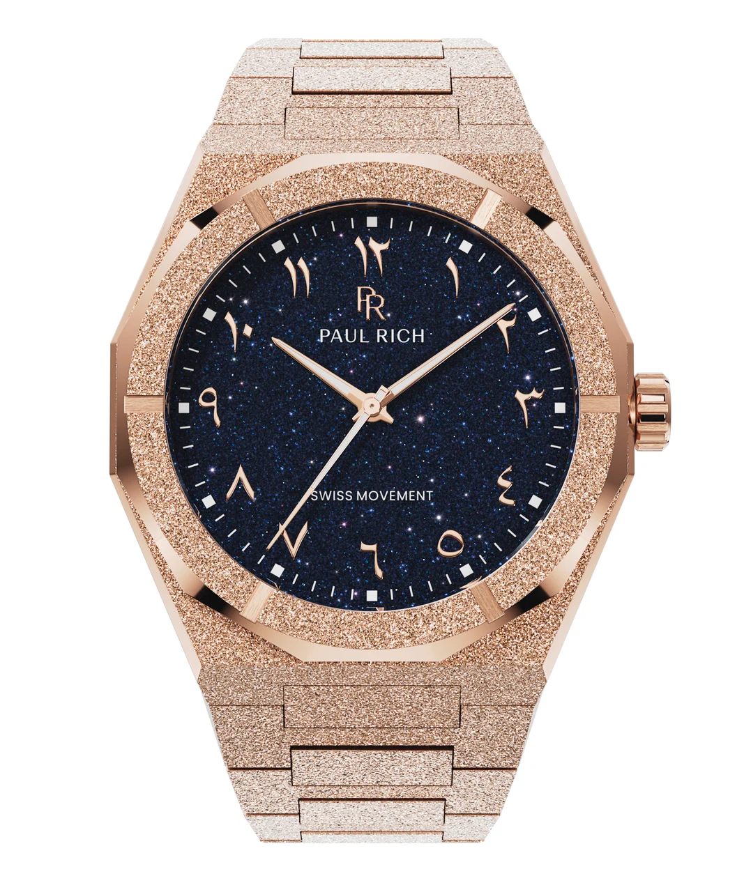 Paul Rich Frosted Star Dust II PR99IIArabic - Rose Gold 43 mm kol saati