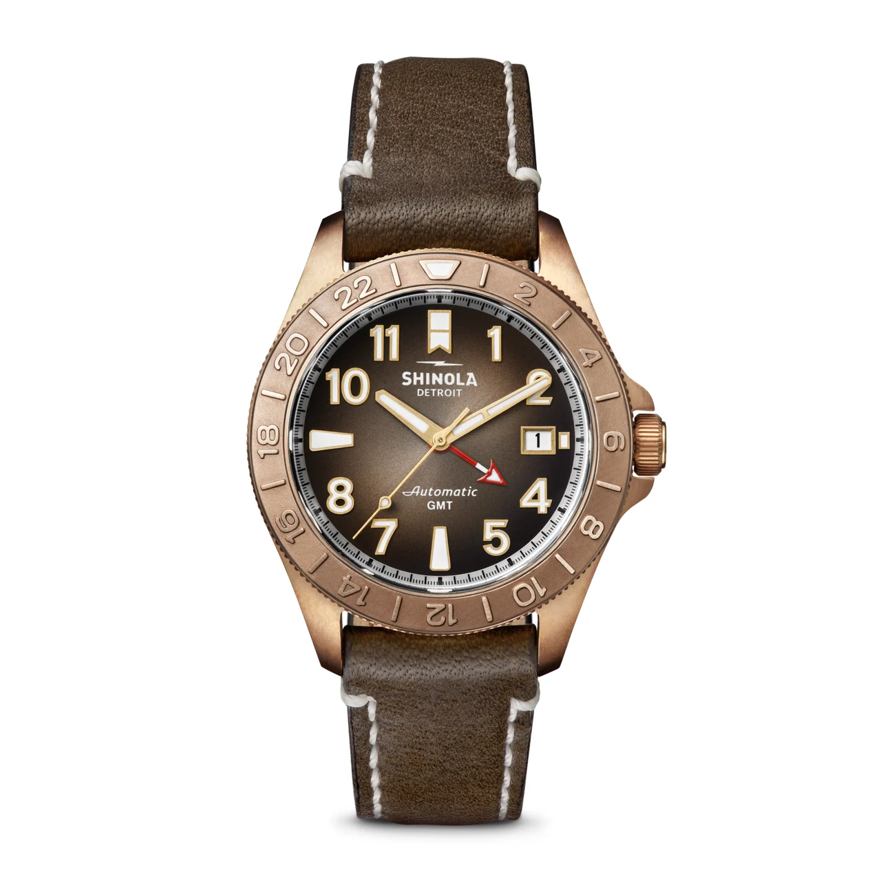 Shinola S0120273328-1-DkBrnDg-40-CHE 40 mm kol saati