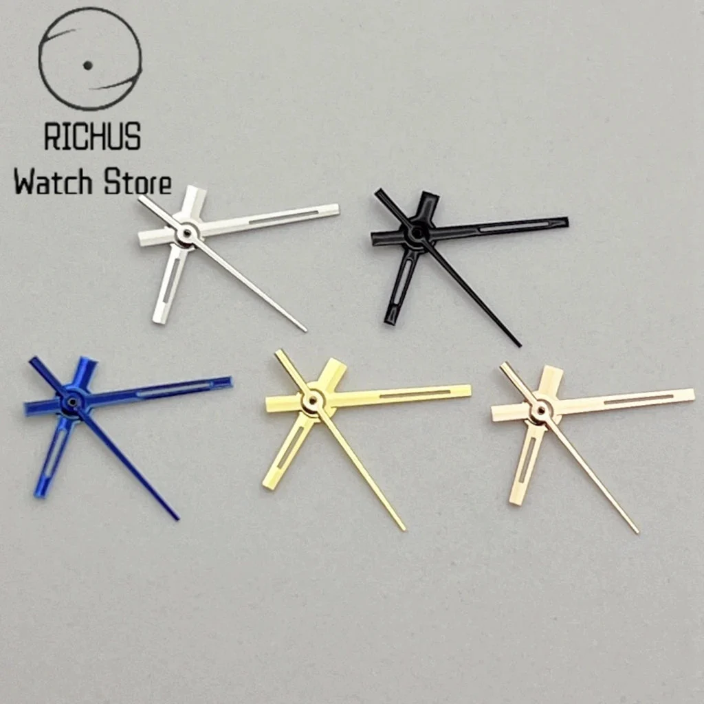 Tandorio Hands Silver/Blue/Black/Gold/RoseGold Watch Hands Green Luminous Fit NH05 NH06 Movement Watch Accessories 14:202638828#Black kol saati