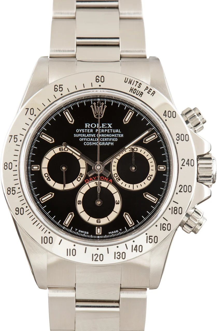 Rolex Black Dial Daytona 16520 Stainless Steel 40 mm kol saati