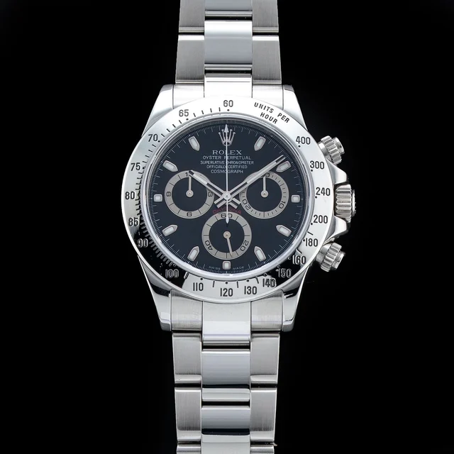 Rolex Cosmograph Daytona Black Dial 210009N33950 kol saati
