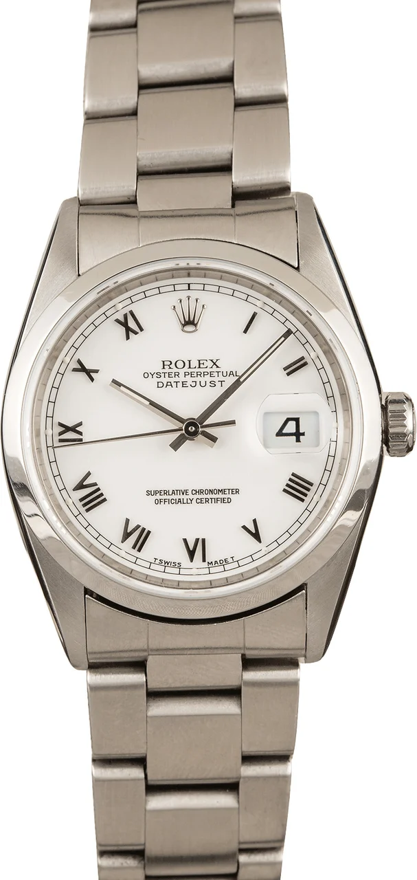 Rolex Datejust Watch 16200 WRO 16200WRO 36 mm kol saati