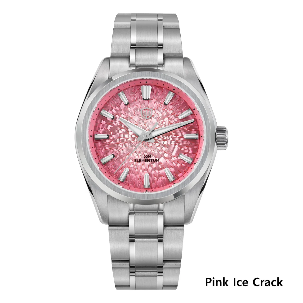 Watchdives Elementum Original Design Men Watch WD0003C樱花粉色冰裂纹 485 38 mm kol saati