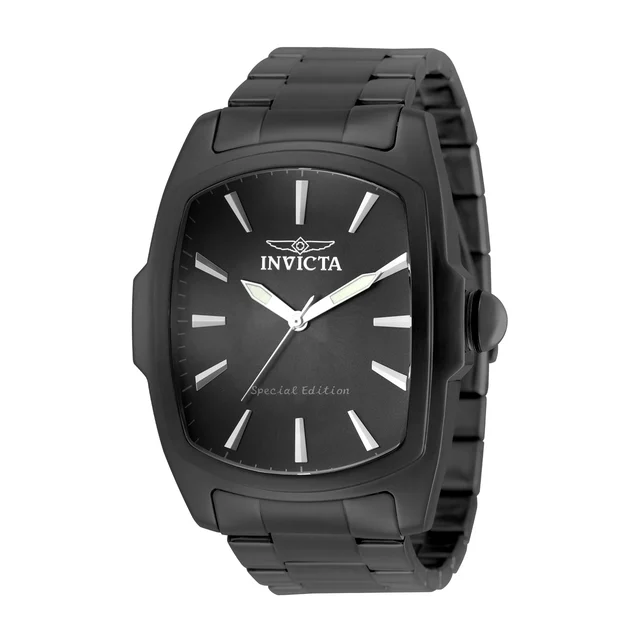 Invicta Lupah Ironvane Watch - 47mm, Black (50800) kol saati