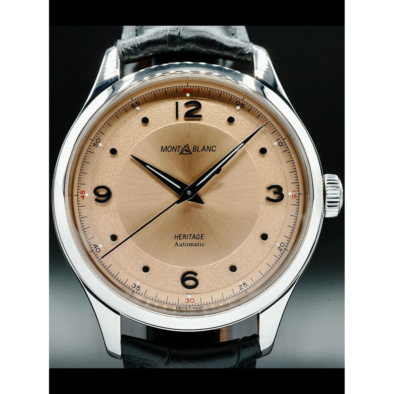 Montblanc Heritage Salmon Dial 7490 210000030308 40 mm kol saati