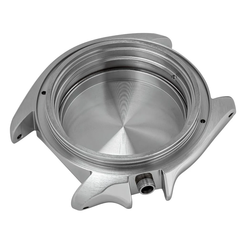 Islander Replacement stainless steel case with 4:00 crown and crown guards #CASE-01 kol saati