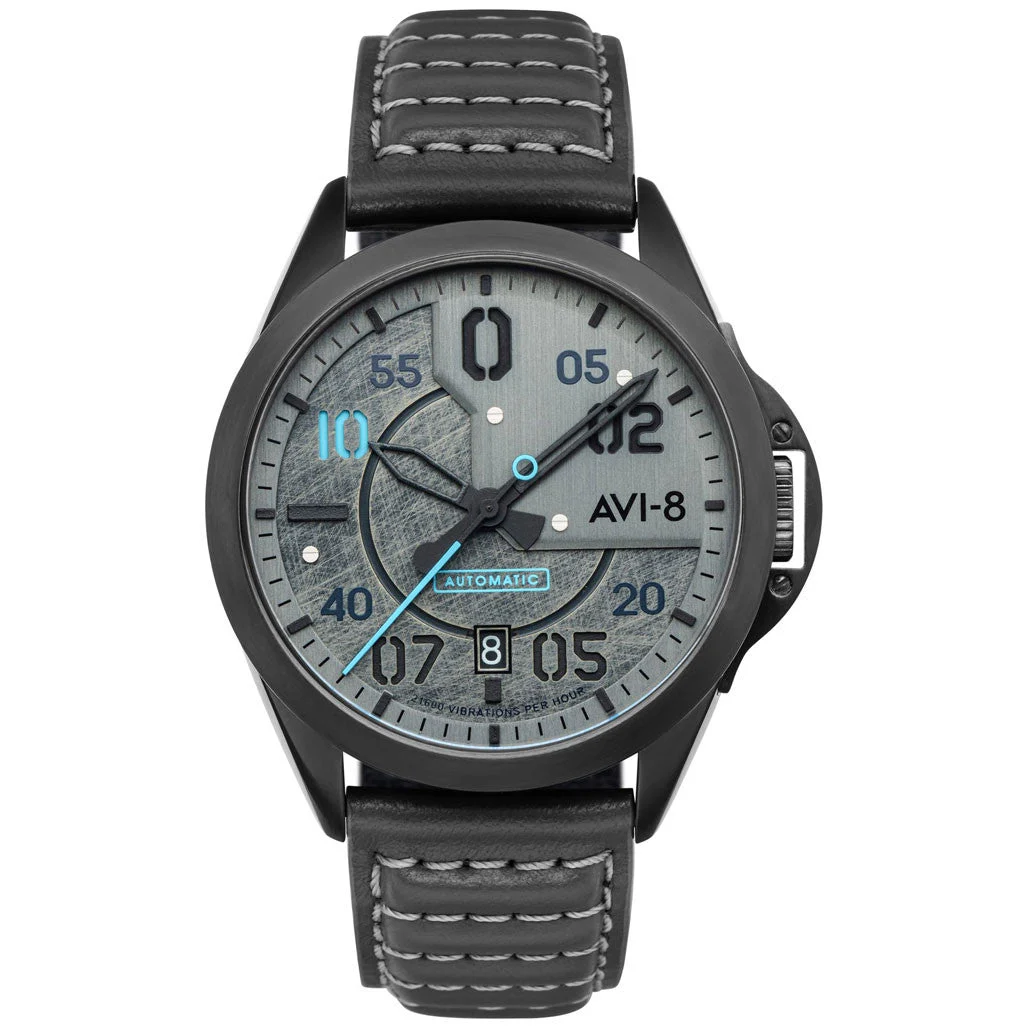 AVI-8 Mustang Hitchcock, Automatic Pilot Watch with AR Sapphire Crystal #AV-4086-04 43 mm kol saati