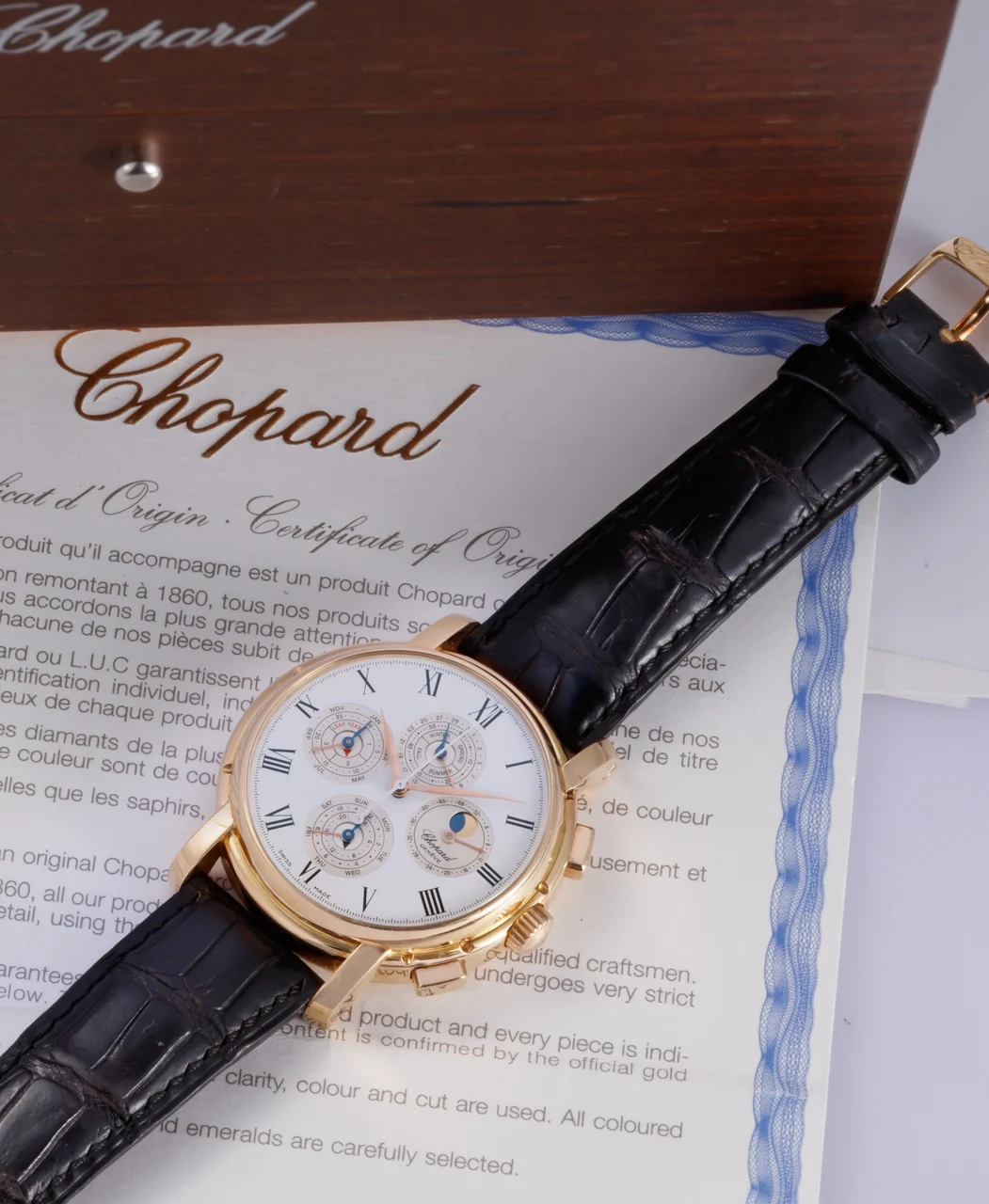 Chopard CHOPARD REF. 36/1224, CHRONOGRAPHIE QUANTIEME PERPETUAL, 18K YELLOW GOLD LIMITED NO.05/50 kol saati