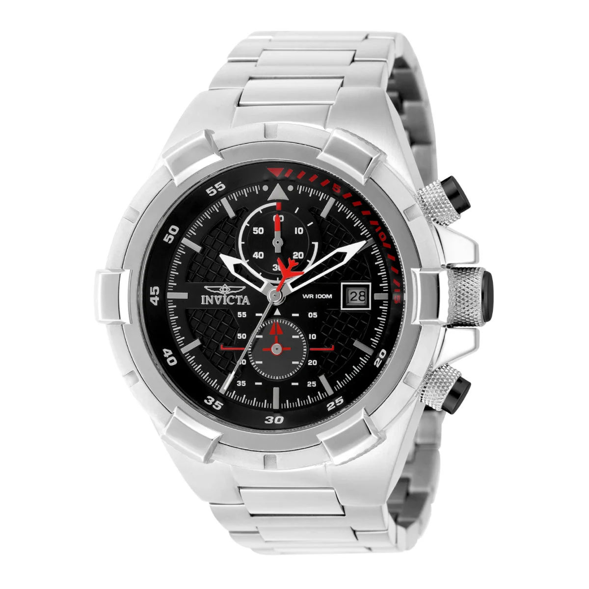 Invicta Aviator Falcon Watch - 50.5mm, Steel (49251) 50.5 mm kol saati
