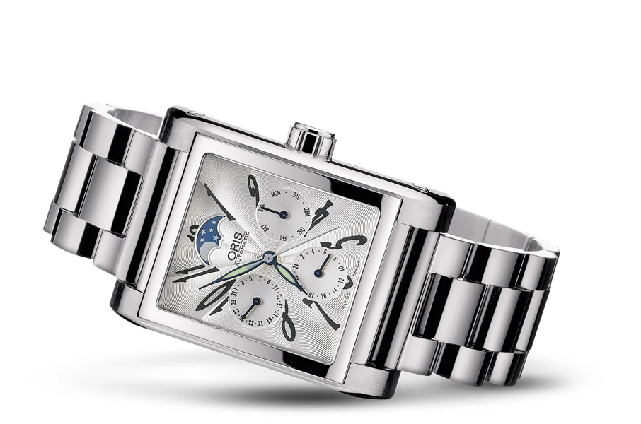 Oris Rectangular Complication 2002 01 581 7528 4061-07 8 22 68 33.5 mm kol saati