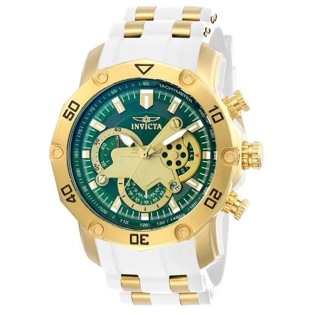 Invicta Pro Diver SCUBA Watch - 50mm. Gold, White (23422) kol saati