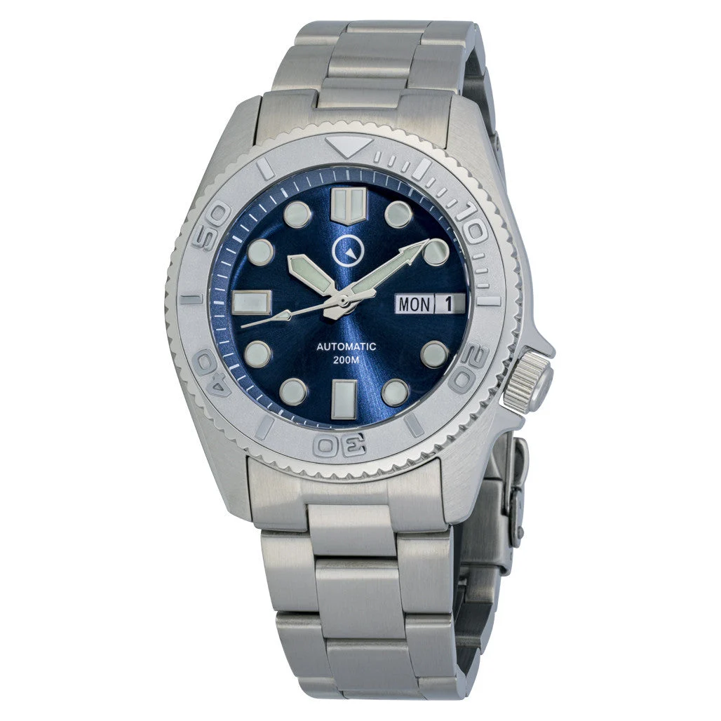 Islander Automatic Dive Watch with Radiant Blue Dial #ISL-63 38 mm kol saati