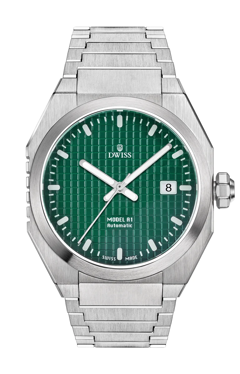 DWISS DWISS A1 A1-Green 40 mm kol saati