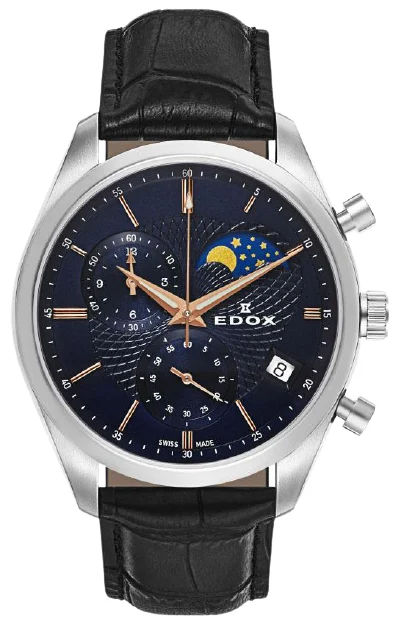EDOX Les Bémonts ED333 44 mm kol saati