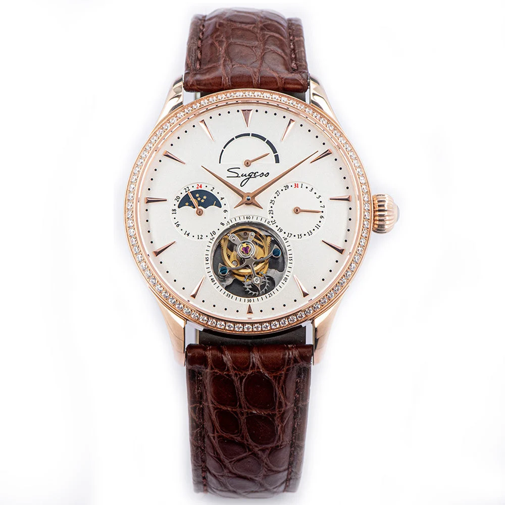Sugess Tourbillon Master SU8007RWD2 Rose Gold Case sugess-tourbillon-master-su8007rwd2 41 mm kol saati