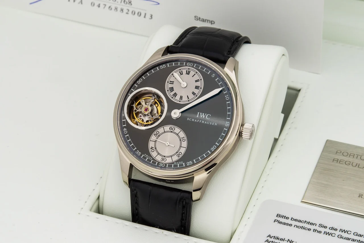 Iwc Portuguese Tourbillon Fa Jones White Gold IW544603 kol saati