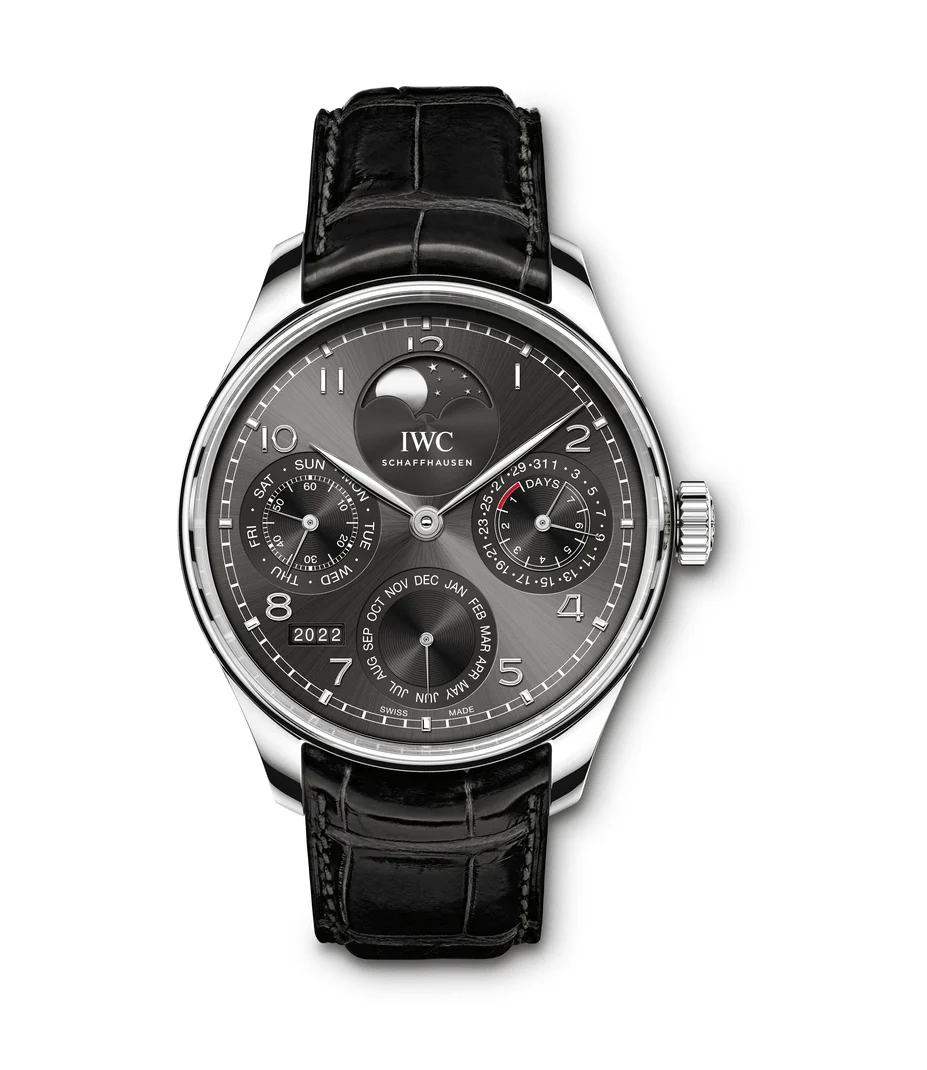 IWC IWC REF IW5033-01, PORTUGIESER PERPETUAL CALENDAR,18K WHITE GOLD kol saati
