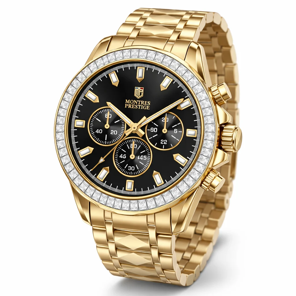 Montres Prestige Open Box X InvictaMen's Watch - 44.5mm. Gold (AIC-MPW-0335) 44.5 mm kol saati