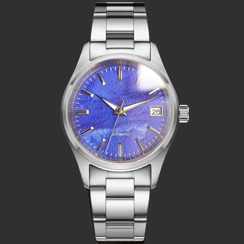 Tandorio Watches Tandorio TD191A 36MM Pilot watch NH35A 20ATM Relogio Masculin Sapphire 14:100013777#logo white steel 36 mm kol saati