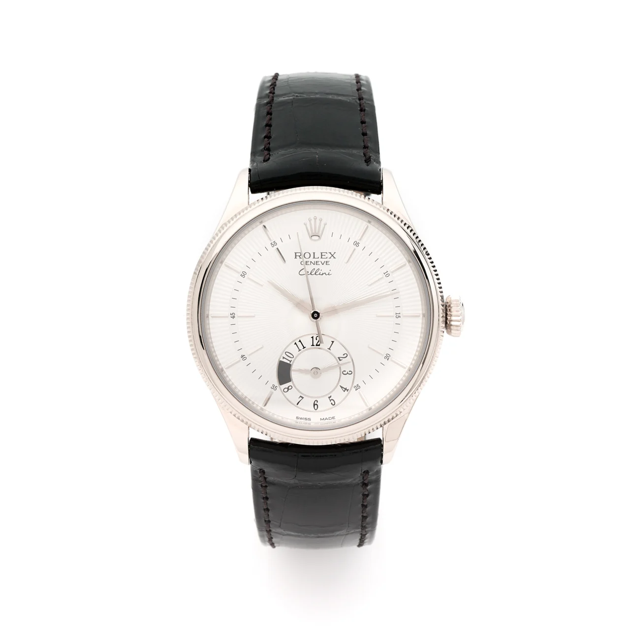 Rolex ROLEX REF. 50529-0004, CELLINI DUAL TIME, 18K WHITE GOLD kol saati
