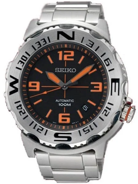 Seiko Superior Compass Bezel Automatic Field Monster Watch #SRP443 44.5 mm kol saati