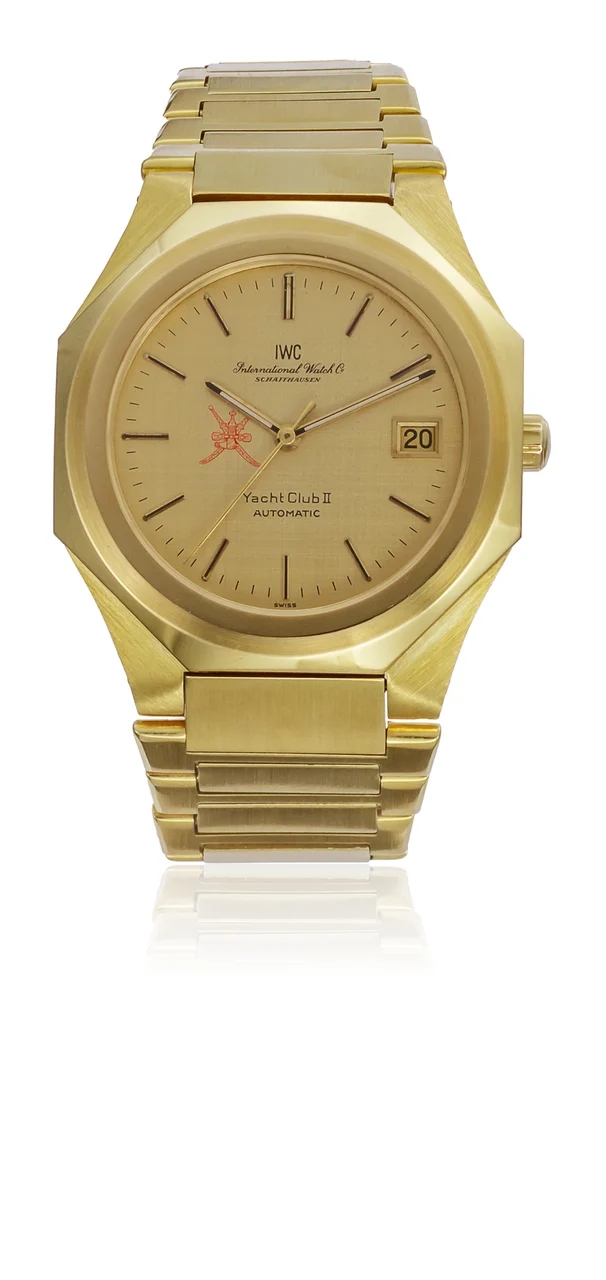 IWC IWC REF. 9109, YACHT CLUB II, OMAN LOGO, 18K YELLOW GOLD kol saati