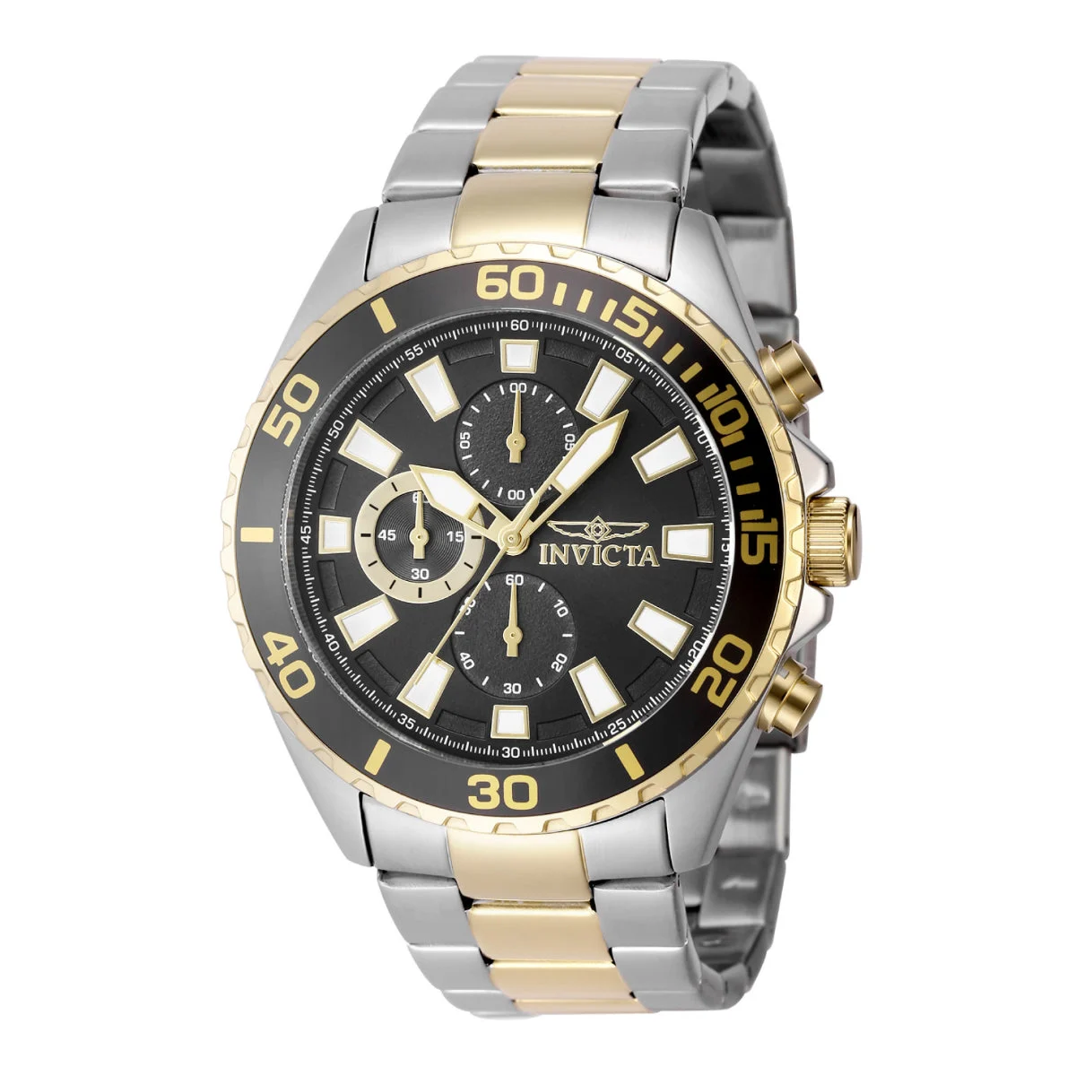 Invicta Pro Diver Watch - 46mm. Gold. Steel (49117) 46 mm kol saati