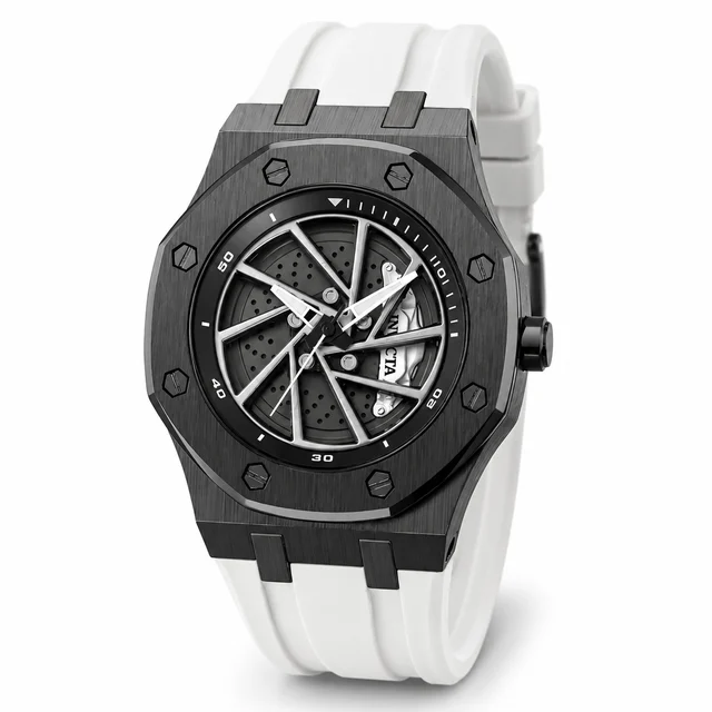 Invicta Speedway Rim Watch - 42mm, White (69492) kol saati