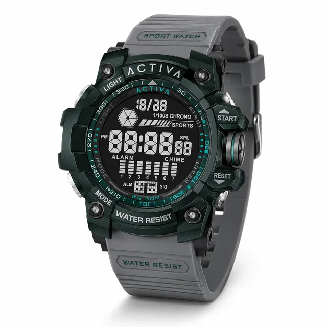 Activa Invicta Digital Watch - 56mm. Grey (ACW8020-014) kol saati