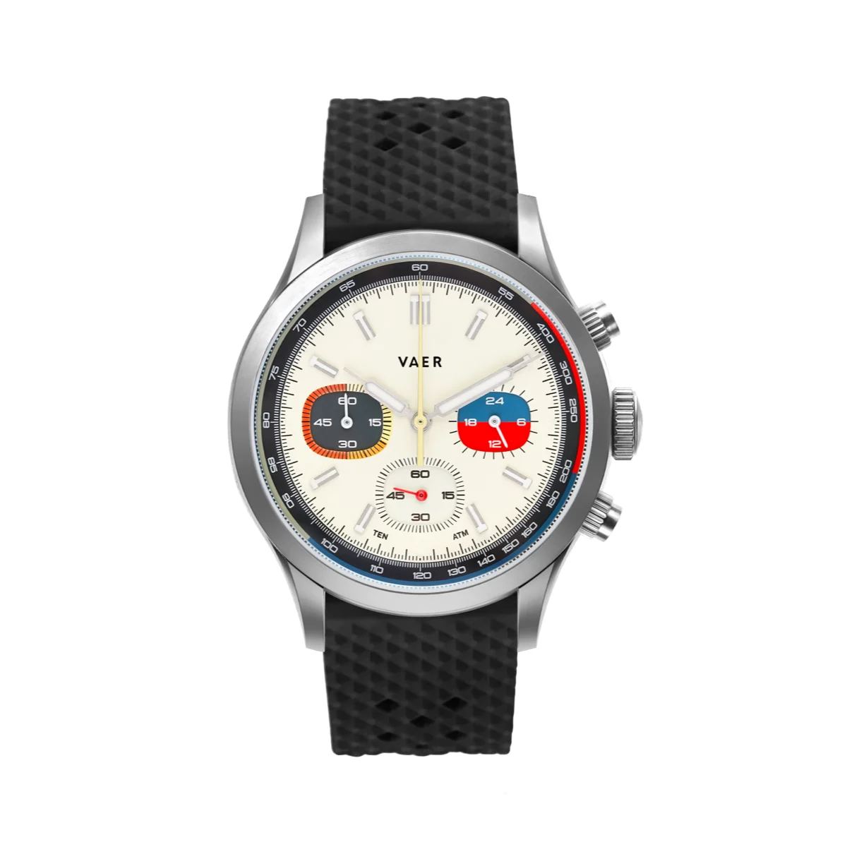 Vaer RS1-CRM40-SIL20BLK-NY20KHA 40 mm kol saati