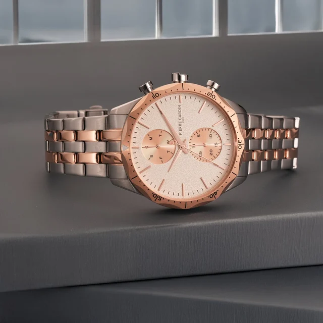 Heritage RacerTime Twotone Rose Gold and Silver with Twotone Rose Gold and Silver Metal St