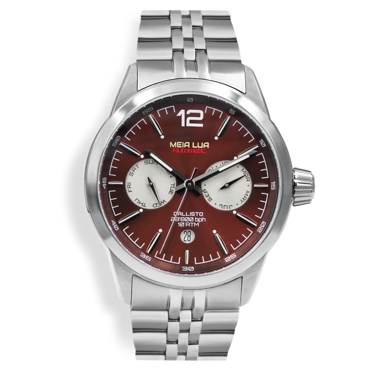 MEIA LUA Watches Cal-slv-sred 42 mm kol saati