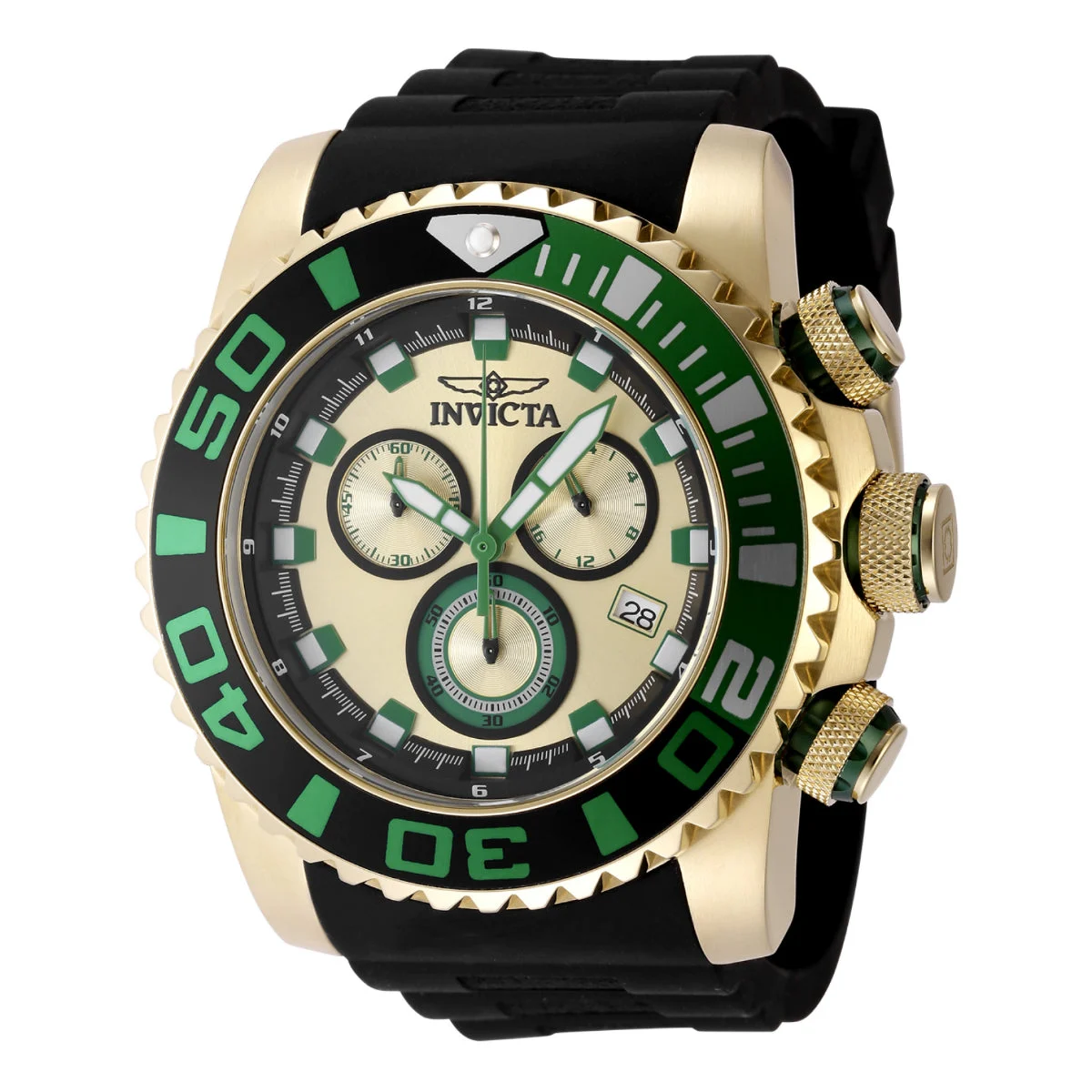 Invicta Sea Hunter Benthonic Watch - 52mm. Black (48987) 52 mm kol saati