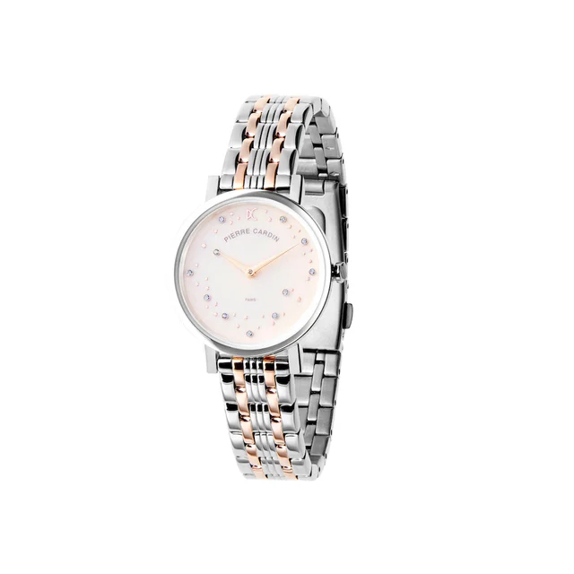 Canal St. Martin Canal St Martin Circles Two Tone Rose Gold and Steel Watch with Crystals